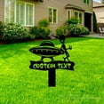 thumbnail image 4 of Handmadetneonsign Alien UFO Memorial Metal With Stake, Alien UFO Metal Name Sign Stake, Alien Metal Stake Decor 45793, 4 of 5