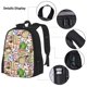 thumbnail image 3 of Easygdp Owl Back To School Mochila para Niños y Niñas con Set de Caja de Almuerzo y Estuche para Lápices 3 en 1, Mochila Escolar Estampada para Adolescentes, 3 of 7