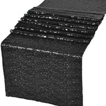 Gowinex Black 12" x 72" Glitz Sequin Table Runners