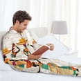 thumbnail image 6 of Balery Black African Woman Pattern Pajama Sets for Men Long Sleeve 2 Piece Sleepwear Loungewear Sets Soft PJ's with Pockets Long Sleeve Comfy Pj Sets-, 6 of 7