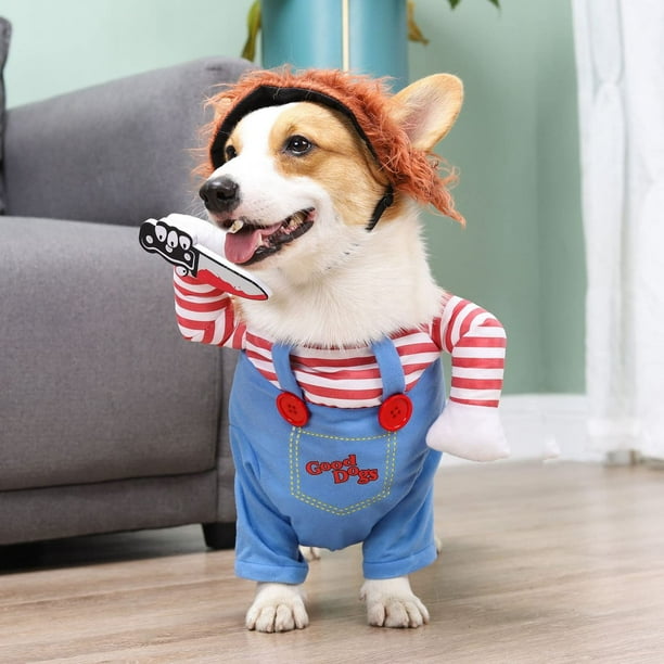 WILLED Pet Deadly Doll Halloween Costume Funny Dog Christmas Cosplay Adjustable Party Dress Up Outfit for Small Medium Large Dogs Walmart Business Supplies