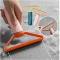 thumbnail image 2 of Portable Lint Remover Fuzz Fabric Shaver Double Sided Clothes Hair Scraper Cleaner for Coat Carpet Fluff Hair Remove Brush Tools Bobble Remover Fabric (Color : Green), 2 of 7
