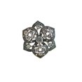 thumbnail image 1 of Pin Broche Bufanda Cristal de diamantes de imitación 3.5x3.5cm Clip para bufanda Salvador anillo de la bufanda, 1 of 7