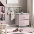 thumbnail image 5 of Sorbus 2 Drawers Nightstand Chest End-Table - Pink, 5 of 8