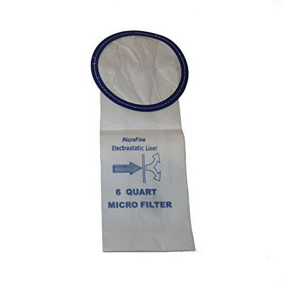 Compatible with ProTeam 6 Quart Micro Filtration Backpack Vacuum Bags: 100 Bags