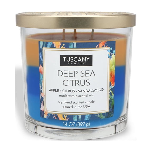 Deep Sea Citrus Long-Lasting Scented Jar Candle (14 oz)