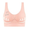 thumbnail image 4 of SMihono Bralettes for Women Cute Heart Hot Rhinestone Bras Soft Wide Straps Racerback Bralette Regular Full Coverage Bra Pink XL, 4 of 8