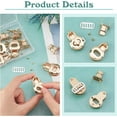 thumbnail image 2 of 6 Sets Bag Twist Lock Clasps Purse Closure Latches Turn Lock Catch Fasteners Flat Twist Latch Buckles Metal Handbag Hardware Clip Clasp for DIY Handmade Bag Making Padlock Shape DIY, 2 of 9