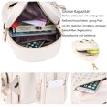 thumbnail image 3 of Mochila Apuakthei Atarni para mujer, elegante mochila pequeña de cuero, con remaches, informal, pequeña, bolso de mano, moderna, impermeable, para ciudad, de cuero sintético, 3 of 6