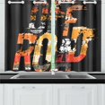 thumbnail image 3 of MKHERT Off Road Tyre Trace Window Curtains Kitchen Curtain Room Bedroom Drapes Curtains 26x39 inch, 2 Piece, 3 of 3