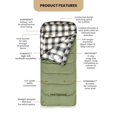 thumbnail image 5 of WHITEDUCK Slumbernest 0 Degree Sleeping Bag Adults Winter - Extreme Cold Weather Camping with Pillow Pocket | Flannel Lined 4 Season Heavy Duty | Backpacking Big and Tall | Compression Sack, 5 of 7