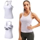 thumbnail image 5 of Chaleco de yoga para mujer de secado rápido ahuecado con cuello en U estirable, 5 of 7