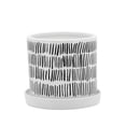 thumbnail image 2 of Sagebrook Home Set Of 2 Tribal Planters With Saucer 6/8", White, 2 of 5