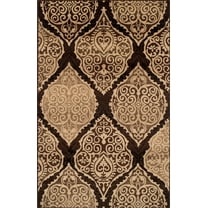 Superior Damask Traditional Area Rug, Beige