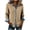 Khaki, variant on fheaev Denim Patchwork Button Down Shirts for Women Dressy Loose Long Sleeve Lapel Colorblock Business Casual Blouse