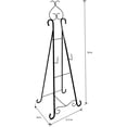 thumbnail image 2 of Metal Easel Display Stand - Decorative Black Picture Easel Stand for Wedding Sign, Painting, Poster, Cemetery - Tall Fancy Floor Art Easel Canvas Stand, Portable Heavy Duty Poster Stand Display Easel, 2 of 3