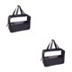 thumbnail image 1 of Soidarity Organizador de artículos de tocador de viaje impermeable y transparente de PU transparente y visible para un fácil acceso bolsas de negro talla grande 2piezas, 1 of 6