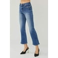 thumbnail image 5 of Risen Jeans - High Rise Cropped Bootcut Jeans with Side Slit Detail (27" Inseam) - RDP5618, 5 of 10