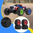 thumbnail image 6 of 4 Pieces RC Crawler Wheels RC Buggy Tires Replacement Parts Easy to Install with Great Grip for 1/18 Scale Monster Truck, 6 of 9