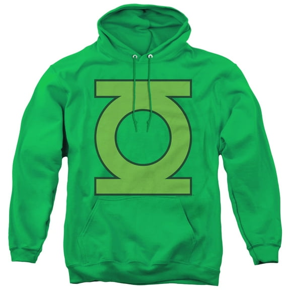 DC Comics Gl Emblem Adult Pullover Hoodie Sweatshirt-Kelly Green
