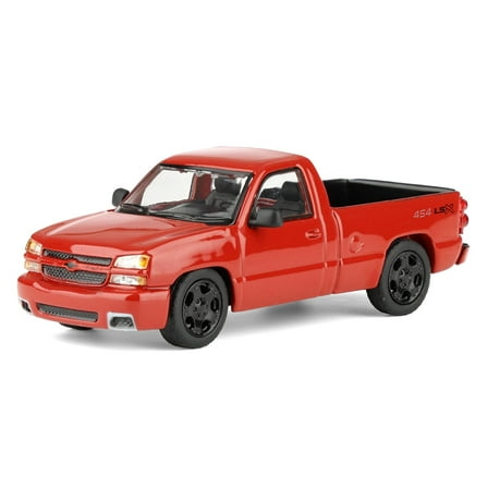 1/64 2006 Chevrolet Silverado SS Single Cab Pickup Truck, Victory Red, PARA64 55832