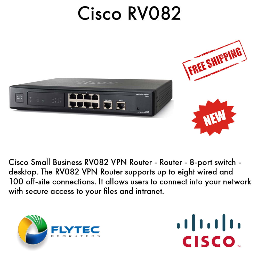 Cisco RV082 8-port 10/100 VPN Router Dual WAN