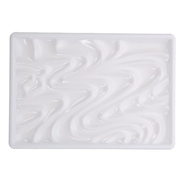 1Pc Paint Tray Painting Color Mixing Tray Imitation Ceramic Pallet Watercolor Pigment Tray