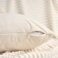 thumbnail image 3 of REGALWOVEN Set of 2 Diamond Pattern Throw Pillow Covers with Tassel Boho Soft Decorative Pillow Cases for Farmhouse Home Decor White 18" x 18", 3 of 7