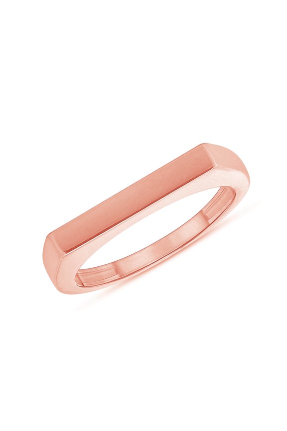 High Polish Stackable Statement Ring in Solid Gold