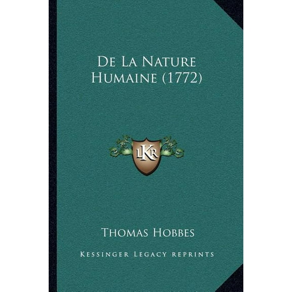 De La Nature Humaine (1772) (Paperback)