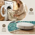 thumbnail image 5 of ODIKA Ocean Turtle Main Symmetrical Wave Motifs Map Nautical Border for King Size Bedroom, Master Suite, Under Bed, Foldable Easy Care, 5 of 7