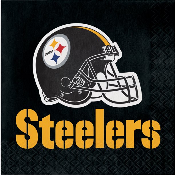 Pittsburgh Steelers Paper Napkins 48 Count for 24 Guests - Walmart.com