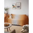 thumbnail image 6 of Dark Burnt Orange Ombre Couch Cover for 2 Cushion Couch, Modern Grey Gradient Farmhouse Art Washable Love Seat Sofa Covers Slipcover, Throw Sofa Covers for Pets, Furniture Protector 71"x102", 6 of 9