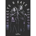 thumbnail image 2 of Men's Marvel Hawkeye Kate Bishop and Hawkeye Graphic Tee Black X Large, 2 of 5