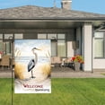 thumbnail image 3 of Amhnf Welcome Heron Beach Scene Garden Flag For Home Outdoor Garden Yard Decor 12x18 inch, 3 of 5