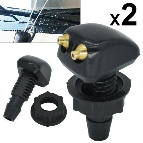 Universal Adjustable Dual Holes Windshield Washer Nozzle Wiper Water Spray Jet