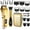Gold, variant on 3 In 1 Professional Barber Clipper Set, T-Blade Trimmer & Foil Shaver Rechargeable Hair Grooming Kit