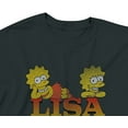 thumbnail image 7 of The Simpsons Ladies Dye Shirt - Lisa, Bart and Homer Simpson Tee Tie Dye Graphic T-Shirt Vintage Black Wash, Medium, 7 of 7