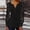 Black, variant on Women‘s Spring & Fall Lace Trim Sleeve T-Shirt – Pleated Solid Color Button-Up Basic Casual Blouse Blue，3XL