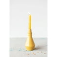 thumbnail image 3 of Creative Co-Op Round Stoneware Taper Holder, Mustard, 3 of 4