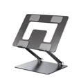 thumbnail image 2 of Soporte para Computadora Soporte para Computadora PortáTil Soporte de DisipacióN de Elevado de Metal Plegable Que Se Adapta para la ErgonomíA (Gris Espacial), 2 of 8
