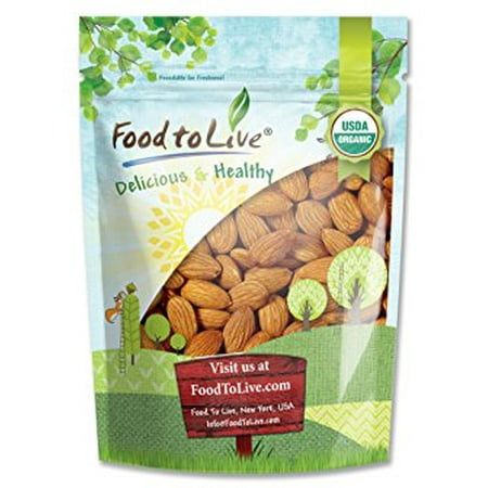 Food To Live ® Organic Almonds (Raw, No Shell, Unpasteurized) (1 (Best Price For Raw Almonds)