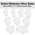 thumbnail image 6 of Extra Long Shower Curtain 72''''W x 84''''L Tall Teal Gray Floral Daisy Elegant Flower Grey Cute Wildflower Botanical Bathroom Curtains Accessories Polyester Fabric Waterproof 12 Pack Hooks, 6 of 6
