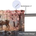 thumbnail image 5 of Forest Deer Kitchen Curtain Valances Rustic Spring Wildlife Elk Rainforest Floral Nature Landscapes Window Valance for Bedroom Bathroom Living Room Dining Room Valances Set 54 by 18 in, 1 Panel, 5 of 6