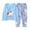 X#43Sky Blue79, variant on CAIVO Child Girls Winter Outfit Set Long Sleeve Tops Shirts Pants With Cartoon White Horse Print Comfortable Outfit Kids Soft Two Piece Outfit 2-3 Years