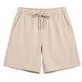 thumbnail image 6 of Guluxicc Women's Lounge Shorts with Pockets Elastic Waist Drawstring Summer Casual Short Trousers for Everyday Wear, 6 of 8