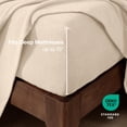 thumbnail image 5 of Bare Home Cozy Fleece Fitted Sheet - Extra Plush Polar Fleece - Deep Pocket Bed Sheet - Twin XL, Sand, 5 of 7