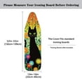 thumbnail image 5 of HELLHERO Floral and Black Cat Ironing Board Cover, 15x54 Inch Standard Ironing Board Cover with Elastic Edge and Hook and Loop Fasteners Scorch and Stain Resistant Cotton Ironing Cover, 5 of 5
