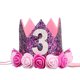 thumbnail image 1 of KAKOWELY Diadema infantil para fiestas de cumpleaños, fotos, accesorios para el cabello, decoración para el peinado diario - Talla 10 (3 años), 1 of 4