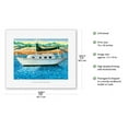 thumbnail image 2 of Sailboat in Mexico - From an Original Watercolor Painting by Robin Wethe Altman - Fine Art Rolled Canvas Print 11in x 14in, 2 of 4